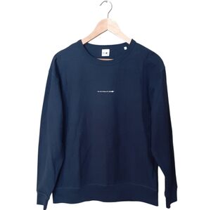 NN07 No Nationality Men's Crew Neck LS Shirt Navy Size Small